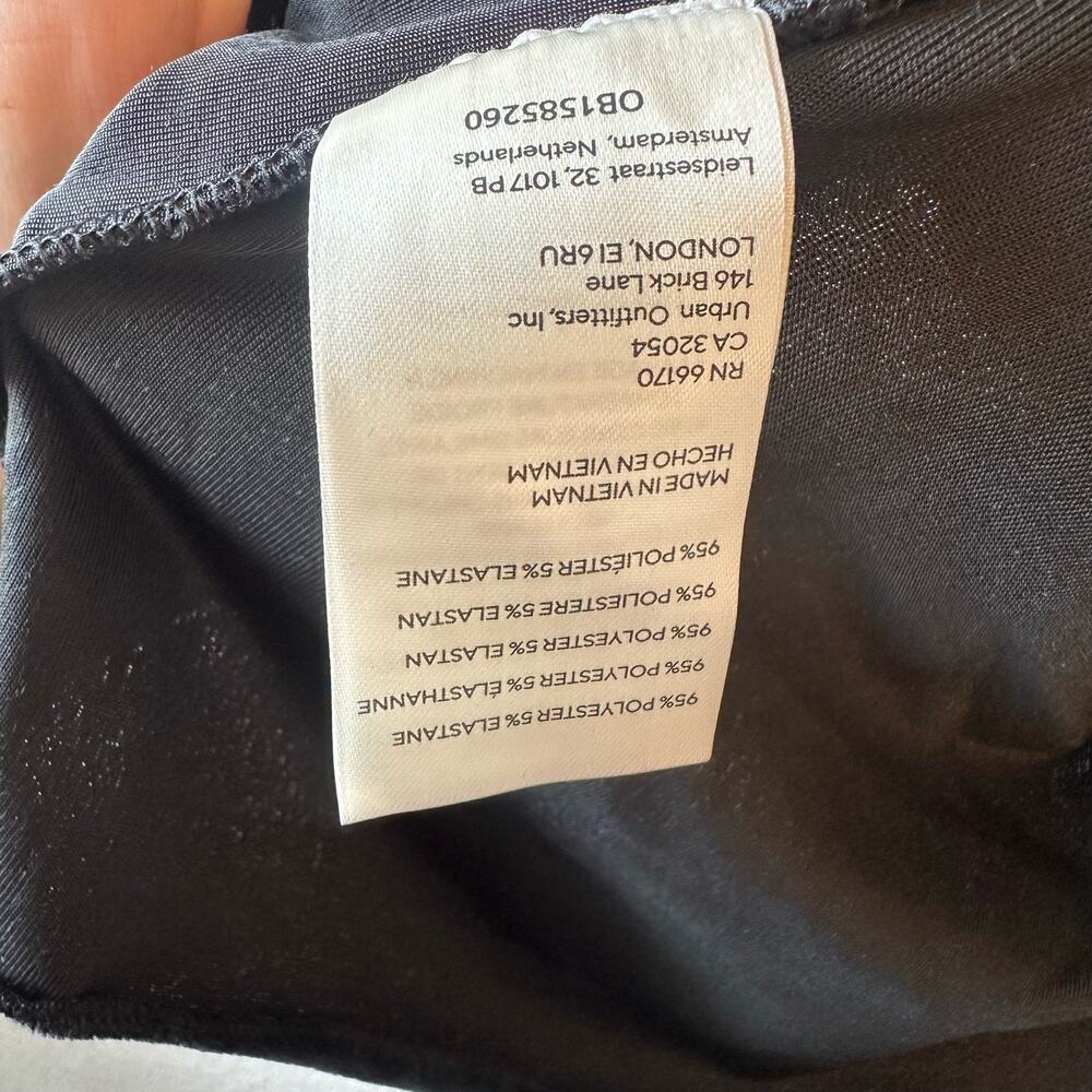 Free People Black Velvet Blouse S - Picture 3 of 4